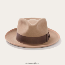 B4286D102 chameau fedora en laine whippet Stetson unisexe couvre-chefs