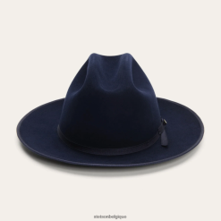 B4286D104 vrai bleu pure route ouverte Stetson unisexe couvre-chefs