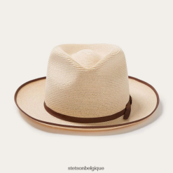 B4286D109 naturel fedora en chanvre stratoliner Stetson unisexe couvre-chefs