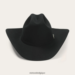 B4286D136 noir chapeau de cowboy el patron 75 premier 30x Stetson unisexe couvre-chefs
