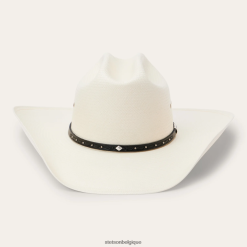 B4286D149 naturel Hagerman 10x chapeau de cowboy en paille Stetson unisexe couvre-chefs