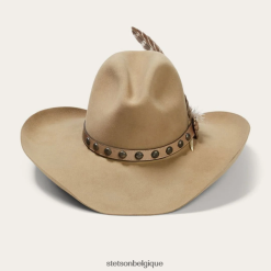 B4286D14 mâle arc cassé 4x chapeau de cowboy Stetson unisexe couvre-chefs