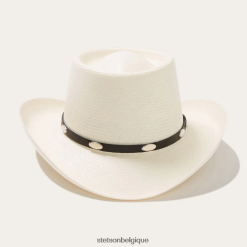 B4286D151 naturel chapeau de cowboy en paille royal flush 10x Stetson unisexe couvre-chefs