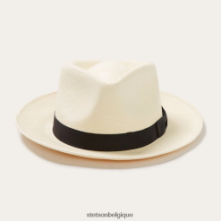 B4286D154 naturel fedora panama rétro Stetson unisexe couvre-chefs