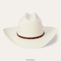 B4286D167 naturel chapeau de cowboy en paille haywood 10x Stetson unisexe couvre-chefs