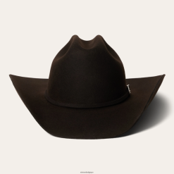 B4286D16 chocolat corral 4x chapeau de cowboy Stetson unisexe couvre-chefs