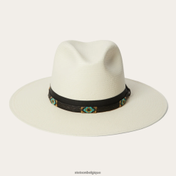B4286D171 naturel chapeau de paille hélix Stetson unisexe couvre-chefs