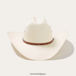 B4286D178 naturel chapeau de cowboy en paille haywood 10x Stetson unisexe couvre-chefs
