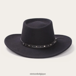 B4286D192 noir chapeau d'extérieur faucon Stetson unisexe couvre-chefs