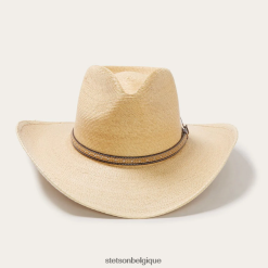 B4286D1 grillé chapeau western en feuille de palmier de scierie Stetson unisexe couvre-chefs