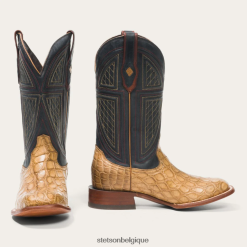 B4286D223 bronzer empeigne alligator miel de Flaxville manche 13'' Stetson Hommes chaussures