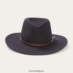 B4286D26 noir chapeau d'extérieur bozeman Stetson unisexe couvre-chefs