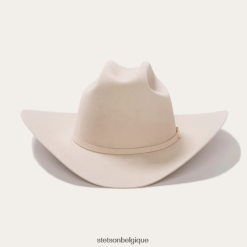 B4286D2 ventre argenté El Presidente 100x premier chapeau de cowboy Stetson unisexe couvre-chefs