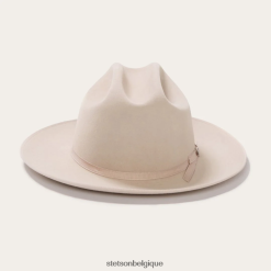 B4286D30 ventre argenté chapeau de cowboy 6x route ouverte Stetson unisexe couvre-chefs
