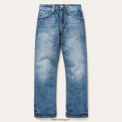 B4286D382 bleu Jean coupe 1312 légèrement délavé Stetson Hommes vêtements