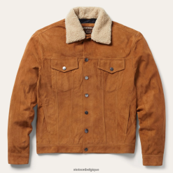 B4286D392 bronzer veste classique en daim Stetson Hommes vêtements