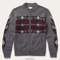 B4286D396 gris cardigan aztèque Stetson Hommes vêtements