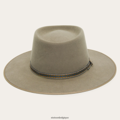 B4286D41 gris fantôme chapeau d'extérieur yancy Stetson unisexe couvre-chefs