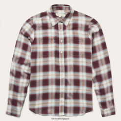 B4286D452 brun blouse à carreaux de récolte Stetson femmes vêtements