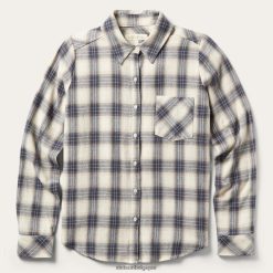 B4286D454 crème chemise classique en flanelle western Stetson femmes vêtements