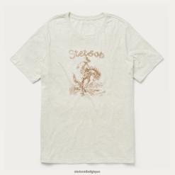 B4286D483 blanc tee-shirt graphique étourdi Stetson femmes vêtements
