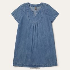 B4286D504 bleu robe trapèze en jean Stetson femmes vêtements