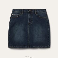 B4286D506 bleu jupe 5 poches en jean stretch Stetson femmes vêtements