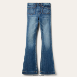 B4286D530 bleu 921 - Jean évasé taille haute Stetson femmes vêtements