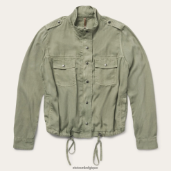 B4286D541 armée verte veste Stetson femmes vêtements