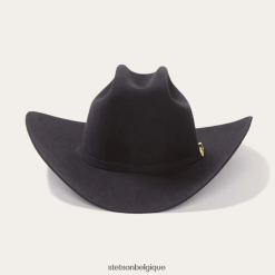 B4286D70 noir El Presidente 100x premier chapeau de cowboy Stetson unisexe couvre-chefs